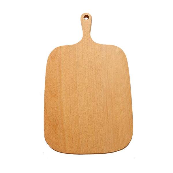 33cm Brown Rectangle Wooden Serving Tray Chopping Board Paddle with Handle Home Decor