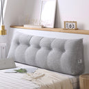 2X 180cm Silver Triangular Wedge Bed Pillow Headboard Backrest Bedside Tatami Cushion Home Decor