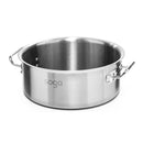 Dual Burners Cooktop Stove, 30cm Cast Iron Skillet and 17L Stainless Steel Stockpot