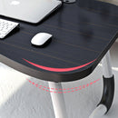 Black Portable Bed Table Adjustable Foldable Bed Sofa Study Table Laptop Mini Desk with Notebook Stand Card Slot Holder Home Decor