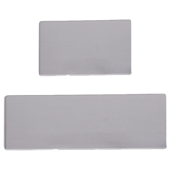 2 PCS 10 MM Thick Cushioned Washable Anti-Slip PVC Foam Kitchen Floor Mat Waterproof Grey