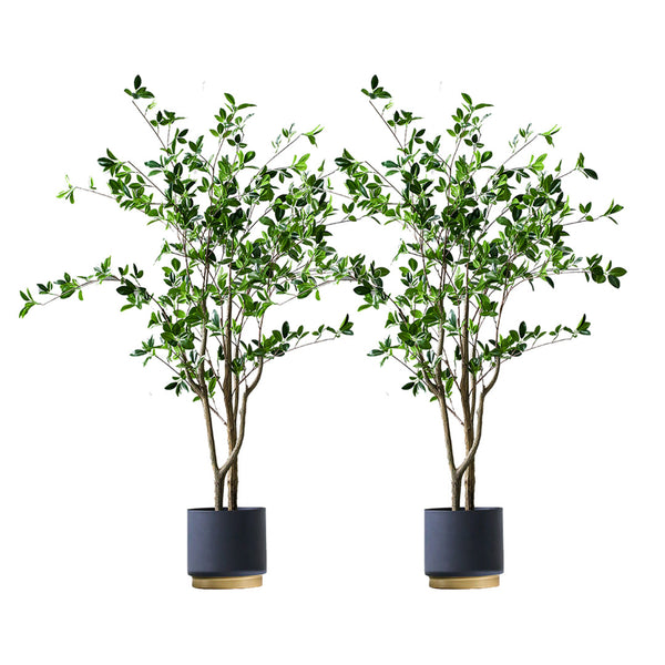 2X 120cm Green Artificial Indoor Watercress Tree Fake Plant Simulation Decorative