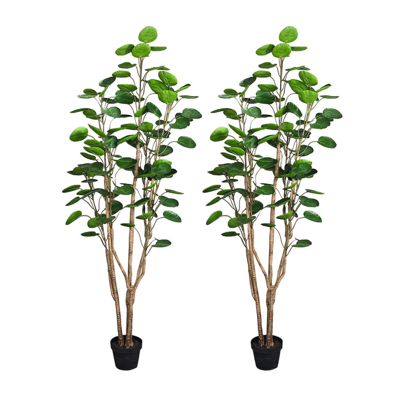 2X 180cm Green Artificial Indoor Pocket Money Tree Fake Plant Simulation Decorative