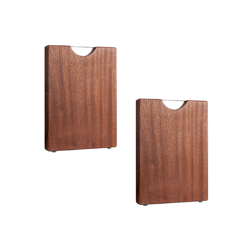 2X 48cm Rectangular Wooden Ebony Butcher Block Non-slip Chopping Food Serving Tray Charcuterie Board