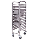 Gastronorm Trolley 16 Tier Stainless Steel Bakery Trolley Suits GN 1/1 Pans