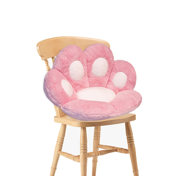 Pink Paw Shape Cushion Warm Lazy Sofa Decorative Pillow Backseat Plush Mat Home Decor