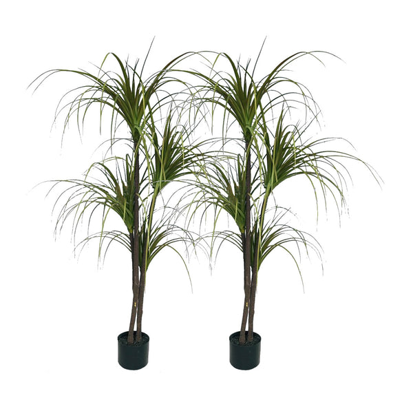 2X 150cm Green Artificial Indoor Dragon Blood Tree Fake Plant Simulation Decorative