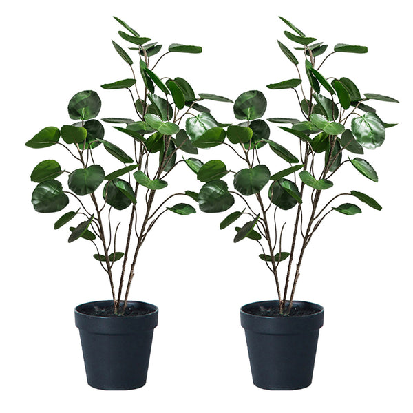 2X 95cm Green Artificial Indoor Pocket Money Tree Fake Plant Simulation Decorative