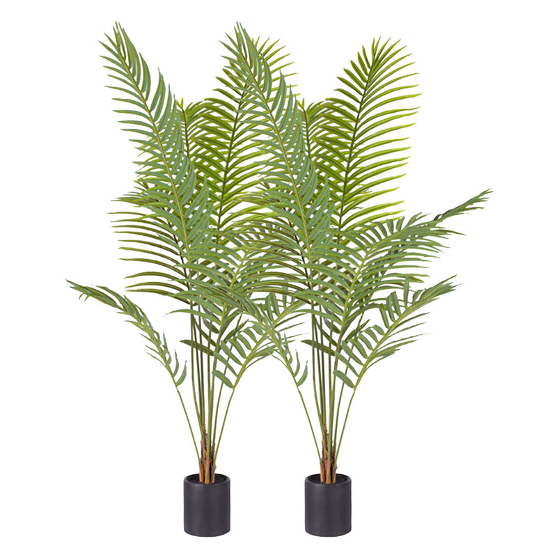 2X 180cm Green Artificial Indoor Rogue Areca Palm Tree Fake Tropical Plant Home Office Decor
