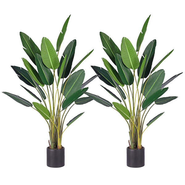 2X 245cm Artificial Giant Green Birds of Paradise Tree Fake Tropical Indoor Plant Home Office Decor