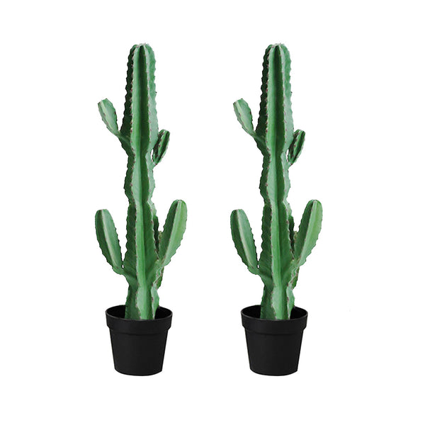 2X 105cm Green Artificial Indoor Cactus Tree Fake Plant Simulation Decorative 6 Heads