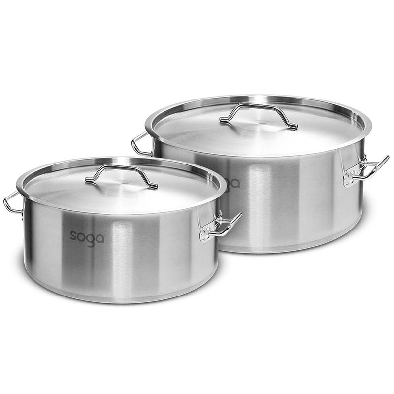Stock Pot 9L 23L Top Grade Thick Stainless Steel Stockpot 18/10