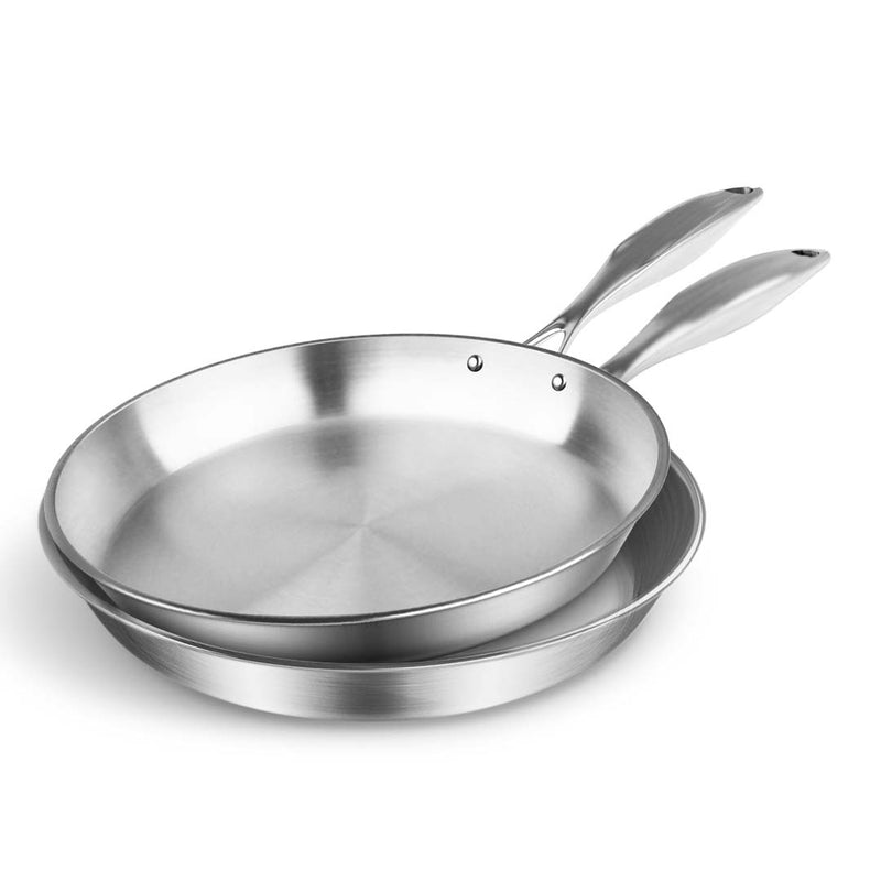 Stainless Steel Fry Pan 26cm 32cm Frying Pan Top Grade Induction Cooking