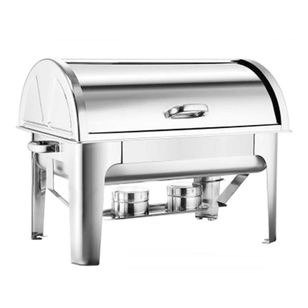 9L Stainless Steel Full Size Roll Top Chafing Dish Food Warmer