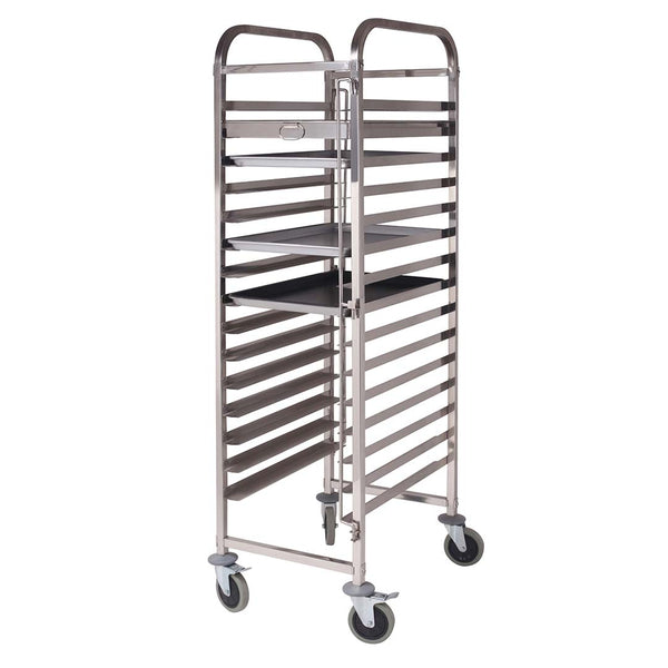 Gastronorm Trolley 15 Tier Stainless Steel Cake Bakery Trolley Suits 60*40cm Tray