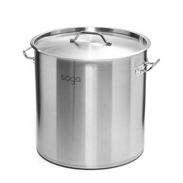 Stock Pot 225Lt Top Grade Thick Stainless Steel Stockpot 60CMX80CM 18/10