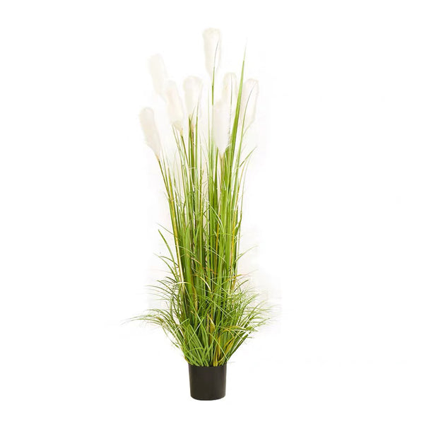 120cm Green Artificial Indoor Potted Reed Grass Tree Fake Plant Simulation Decorative