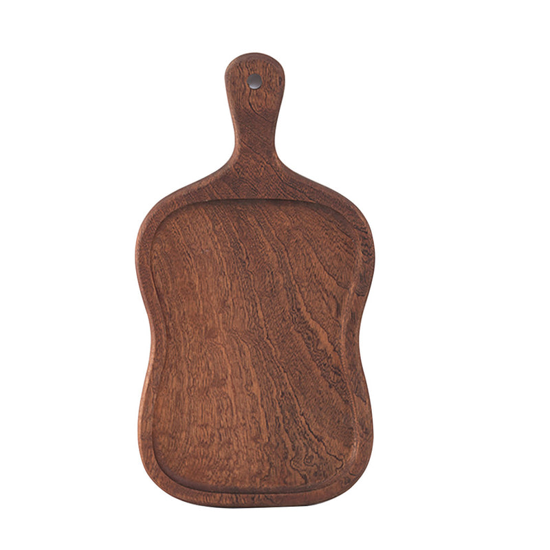 40cm Brown Wooden Serving Tray Board Paddle with Handle Home Decor