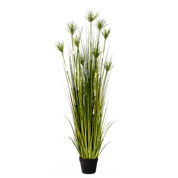 150cm Green Artificial Indoor Potted Papyrus Plant Tree Fake Simulation Decorative