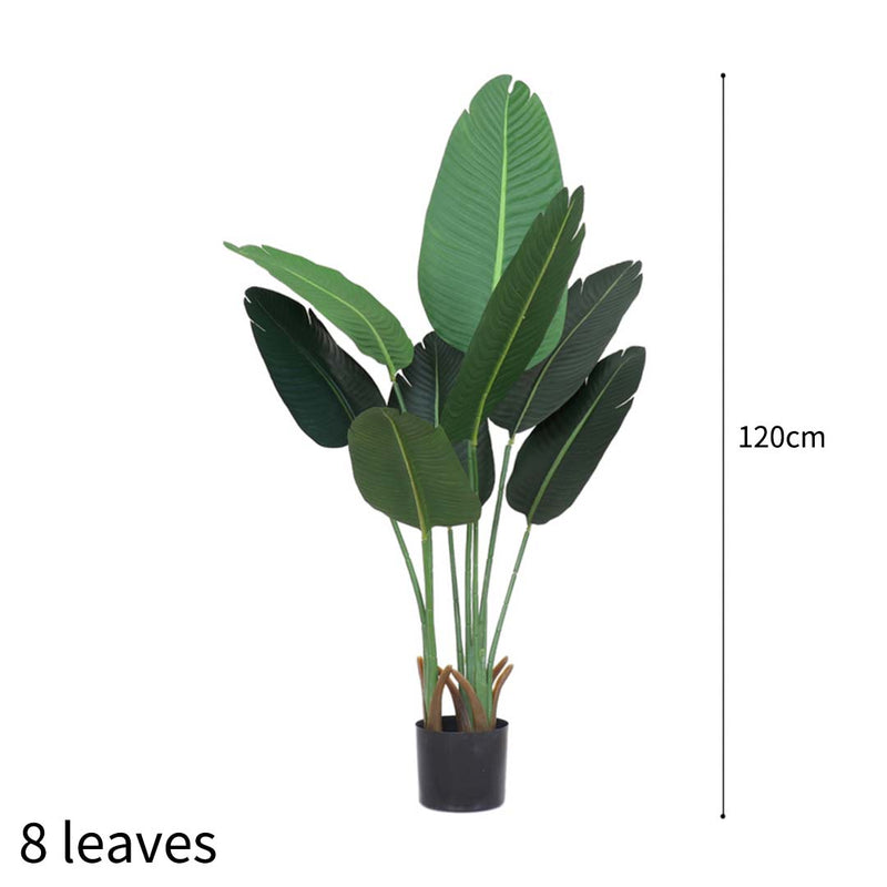 2X 120cm Artificial Green Indoor Traveler Banana Fake Decoration Tree Flower Pot Plant