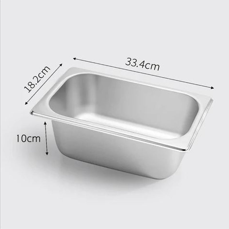 Gastronorm GN Pan Full Size 1/3 GN Pan 10cm Deep Stainless Steel Tray