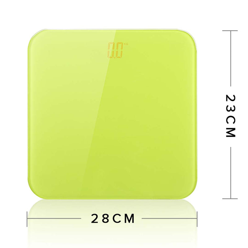 180kg Digital Fitness Weight Bathroom Gym Body Glass LCD Electronic Scales Green