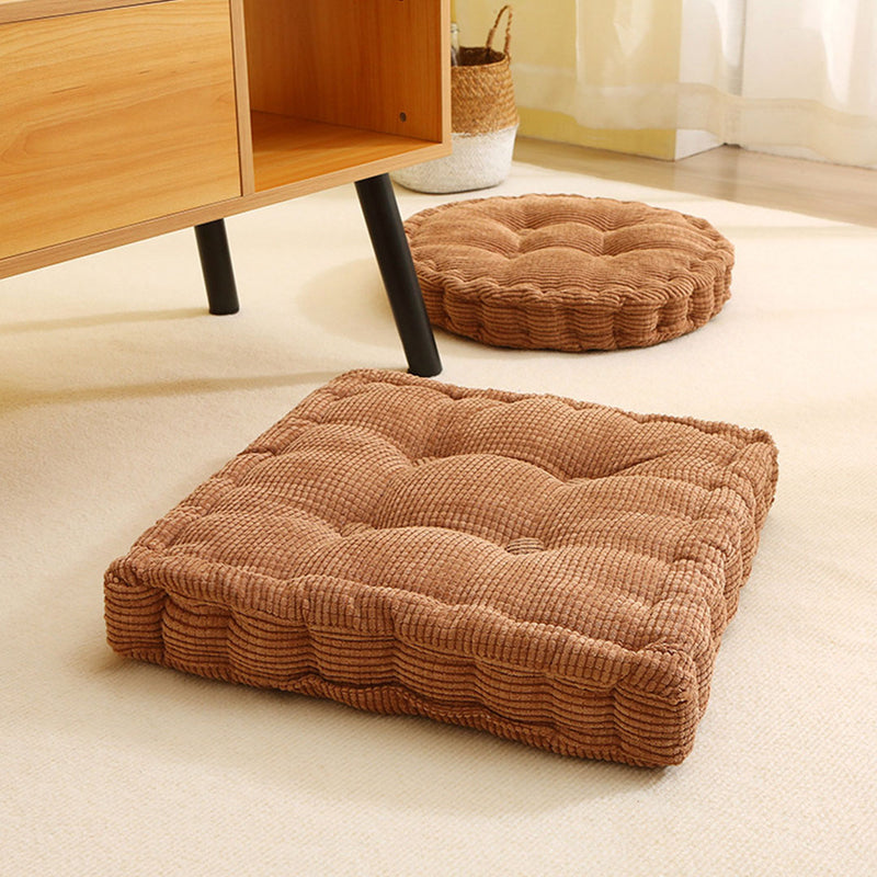 Coffee Square Cushion Soft Leaning Plush Backrest Throw Seat Pillow Home Office Decor