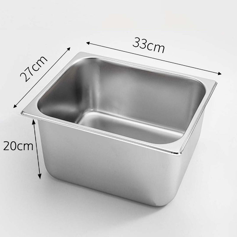 Gastronorm GN Pan Full Size 1/2 GN Pan 20cm Deep Stainless Steel Tray