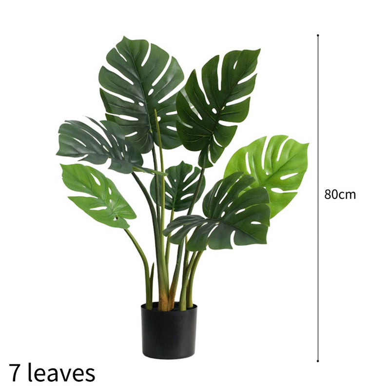 2X 80cm Artificial Indoor Potted Turtle Back Fake Decoration Tree Flower Pot Plant