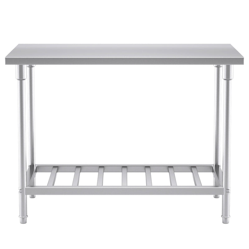 120*70*85cm Commercial Catering Kitchen Stainless Steel Prep Work Bench