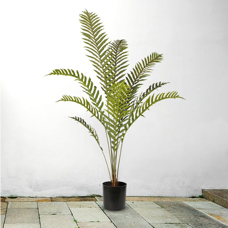 2X 160cm Green Artificial Indoor Rogue Areca Palm Tree Fake Tropical Plant Home Office Decor