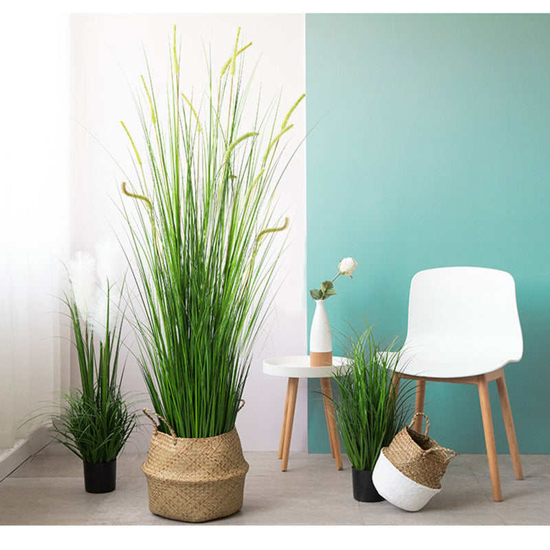 120cm Green Artificial Indoor Potted Reed Grass Tree Fake Plant Simulation Decorative
