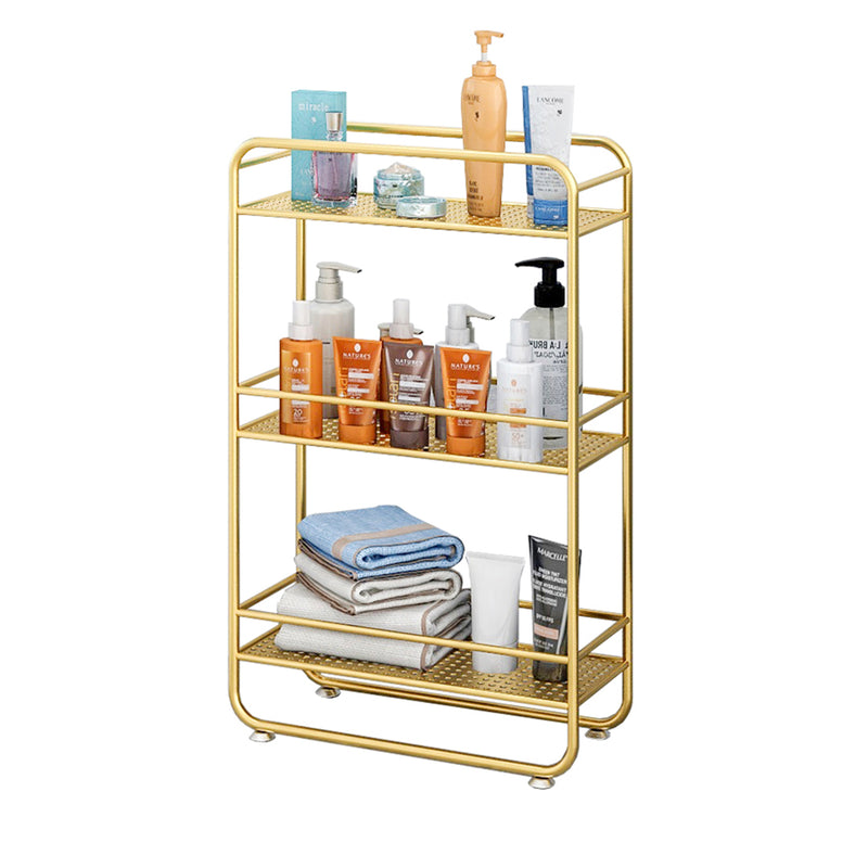 3 Tier Rectangular Bathroom Shelf Multifunctional Storage Display Rack Organiser