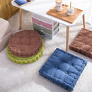 2X Coffee Round Cushion Soft Leaning Plush Backrest Throw Seat Pillow Home Office Decor