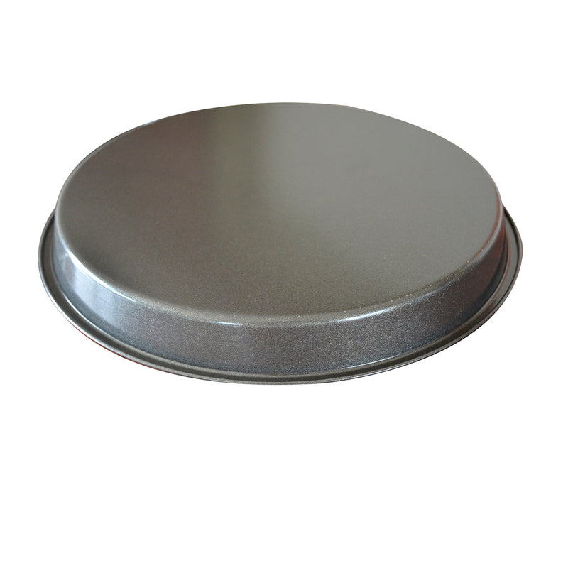 Round Black Steel Non-stick Pizza Tray Oven Baking Plate Pan Set