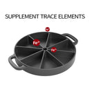 21.5CM Round Cast Iron Baking Wedge Pan Cornbread Cake 8-Slice Baking Dish with Handle