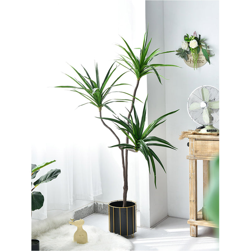 2X 180cm Green Artificial Indoor Brazlian Iron Tree Fake Plant Decorative 3 Heads