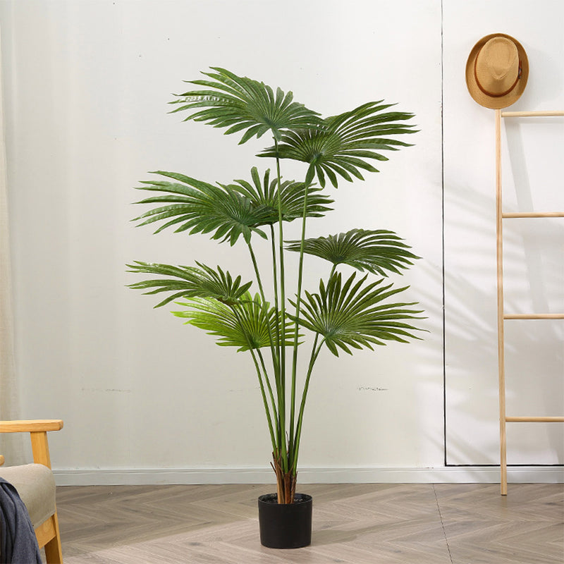 2X 150cm Artificial Natural Green Fan Palm Tree Fake Tropical Indoor Plant Home Office Decor