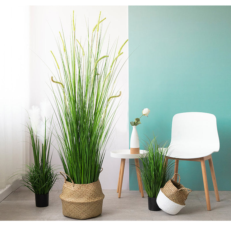 2X 120cm Green Artificial Indoor Potted Reed Grass Tree Fake Plant Simulation Decorative