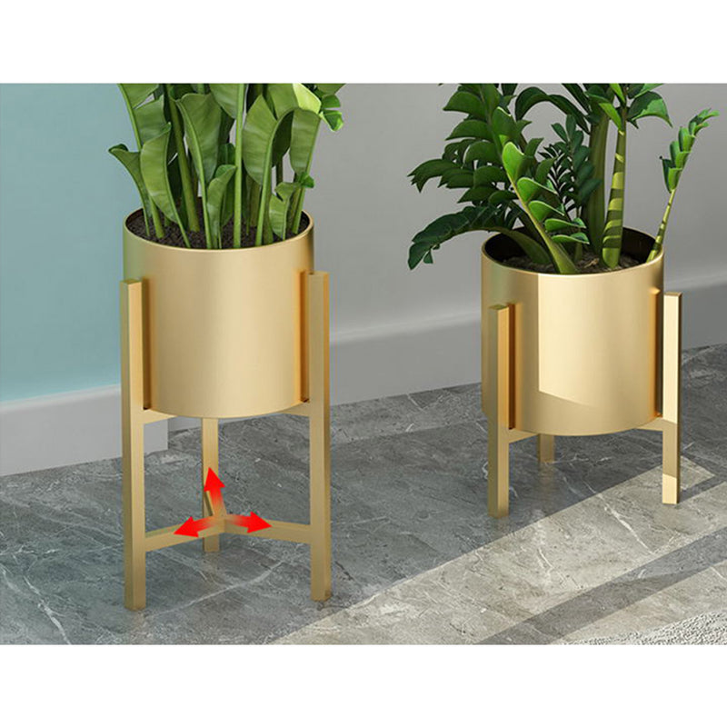 45CM Gold Metal Plant Stand with Flower Pot Holder Corner Shelving Rack Indoor Display