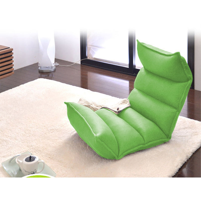2X Foldable Tatami Floor Sofa Bed Meditation Lounge Chair Recliner Lazy Couch Green
