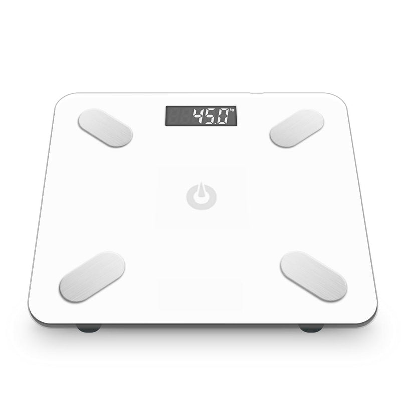 Wireless Bluetooth Digital Body Fat Scale Bathroom Weighing Scales Health Analyzer Weight White