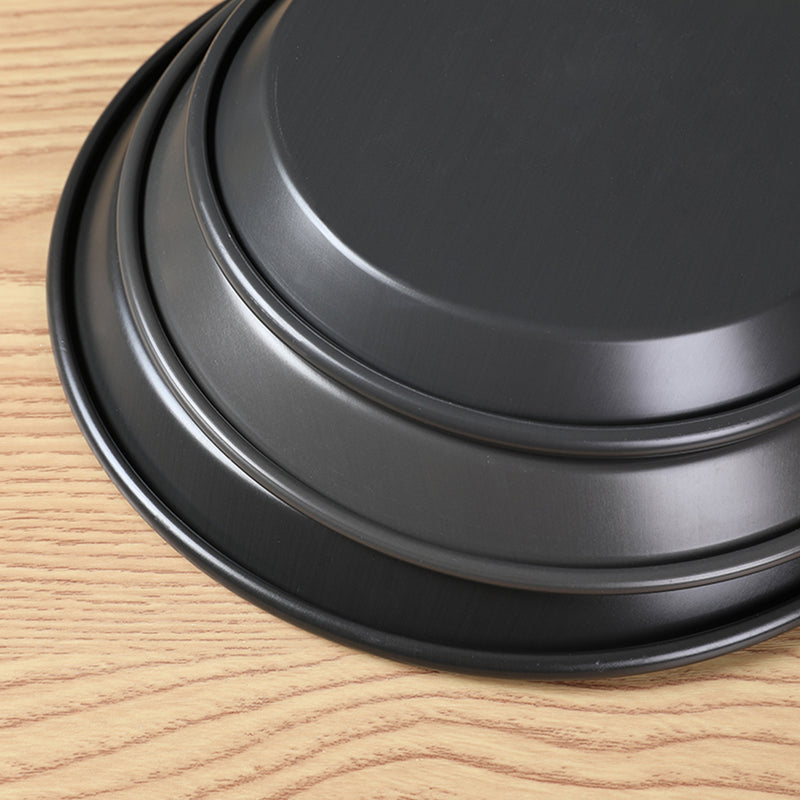 10-inch Round Black Steel Non-stick Pizza Tray Oven Baking Plate Pan