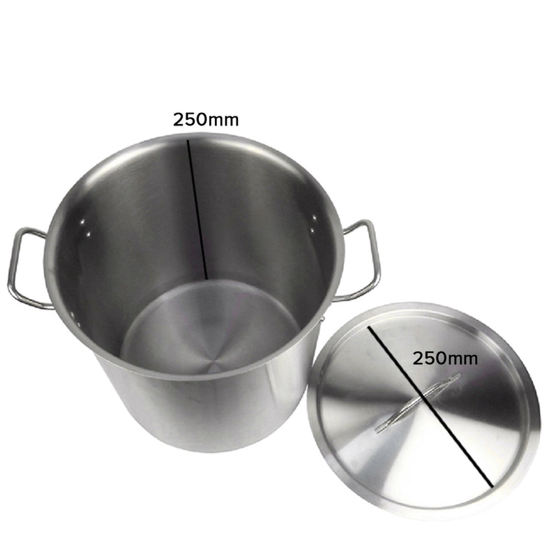 Stock Pot 12L Top Grade Thick Stainless Steel Stockpot 18/10