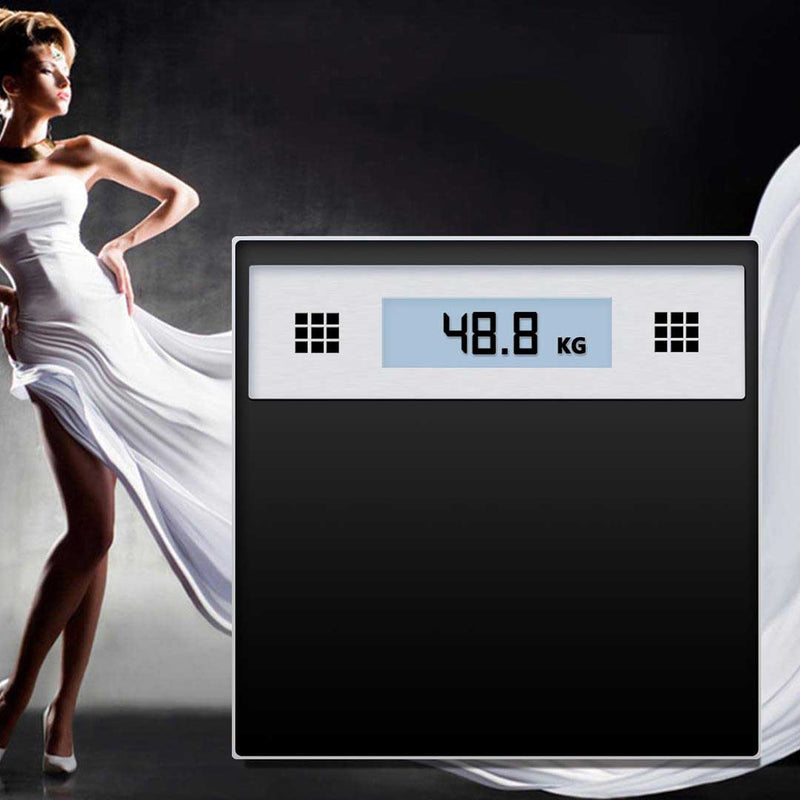 180kg Electronic Talking Scale Weight Fitness Glass Bathroom Scale LCD Display Stainless