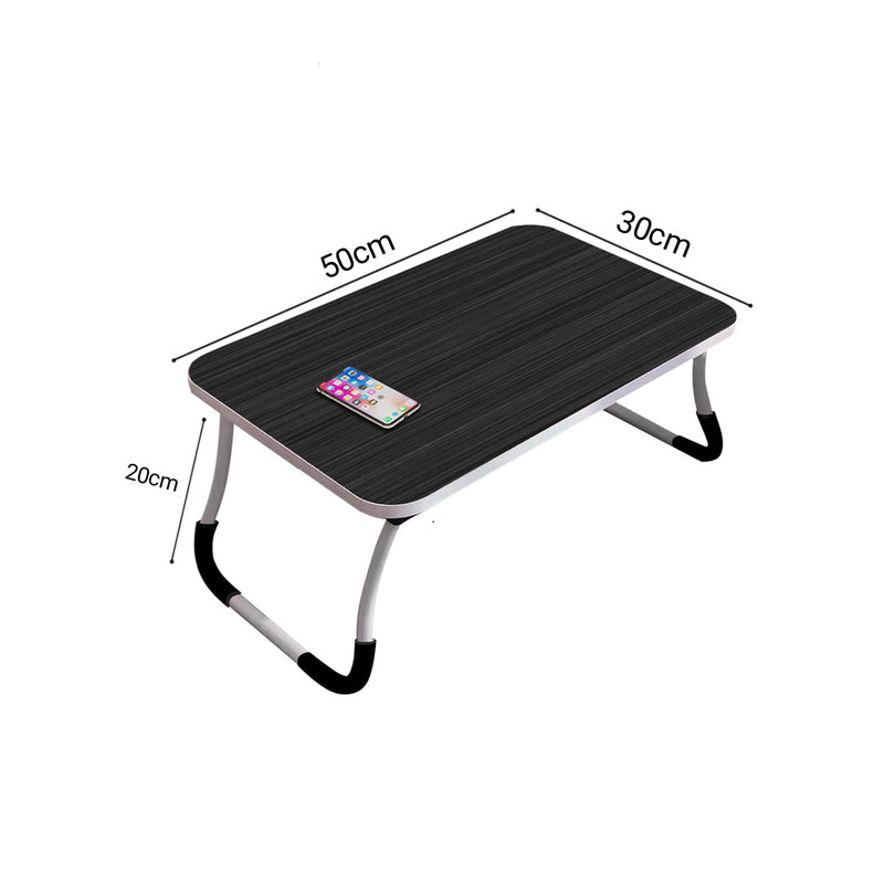 Black Portable Bed Table Adjustable Foldable Bed Sofa Study Table Laptop Mini Desk Breakfast Tray Home Decor