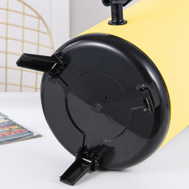 18L Stainless Steel Insulated Milk Tea Barrel Hot and Cold Beverage Dispenser Container with Faucet Yellow