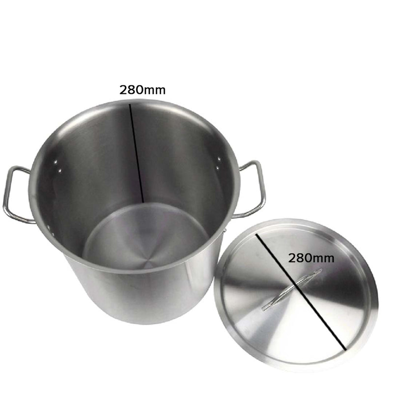 Stock Pot 17L Top Grade Thick Stainless Steel Stockpot 18/10