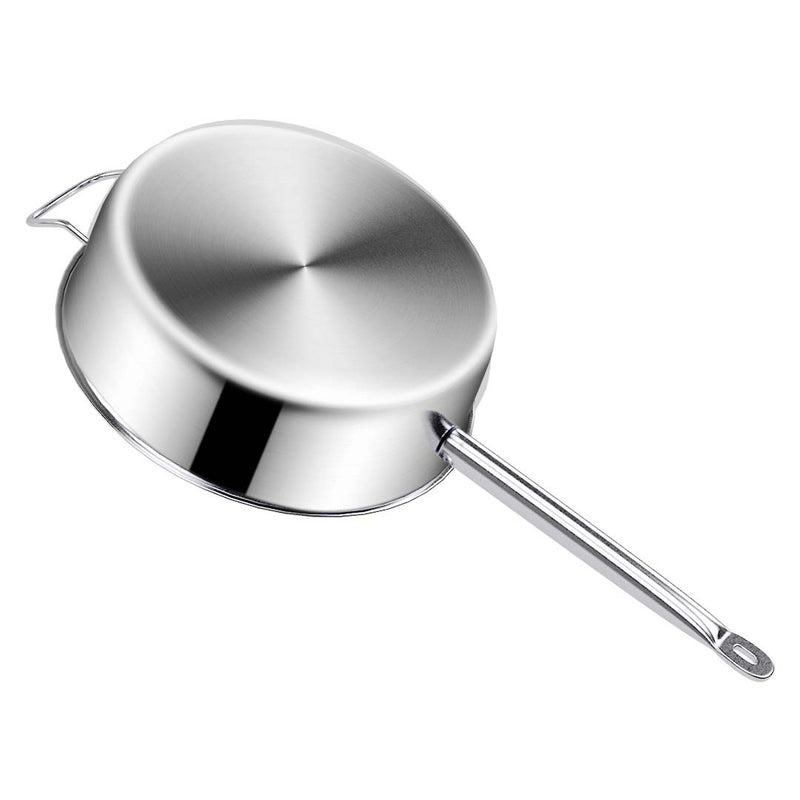 28cm Stainless Steel Saucepan Sauce pan with Glass Lid and Helper Handle Triple Ply Base Cookware