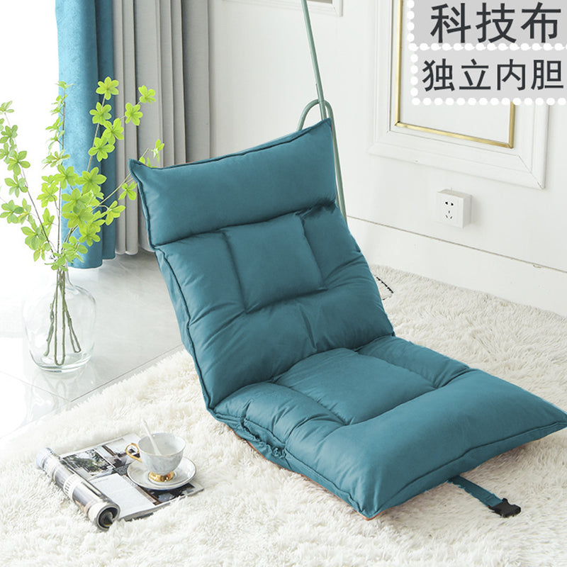 Green Lounge Recliner Lazy Sofa Bed Tatami Cushion Collapsible Backrest Seat Home Office Decor